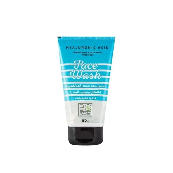 Hyaluronic Acid Blue Facial Cleanser for Refreshing and Hydrating Skin by Bobana 150 ml