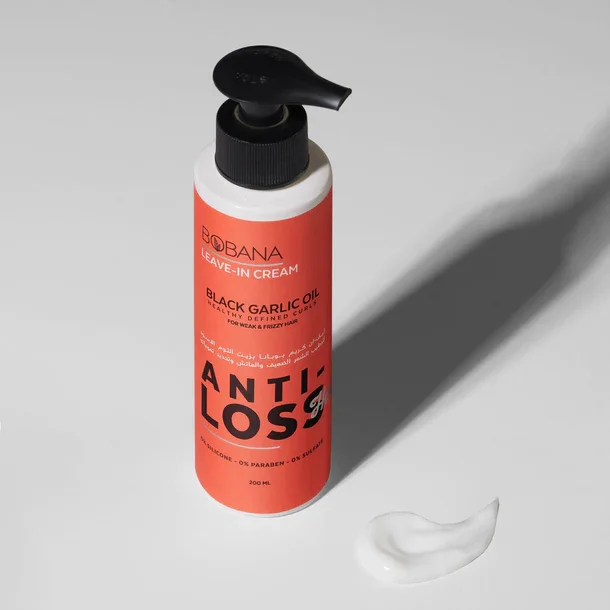 Leave-In Hair Cream with Black Garlic Oil by Bobana 200 ml
