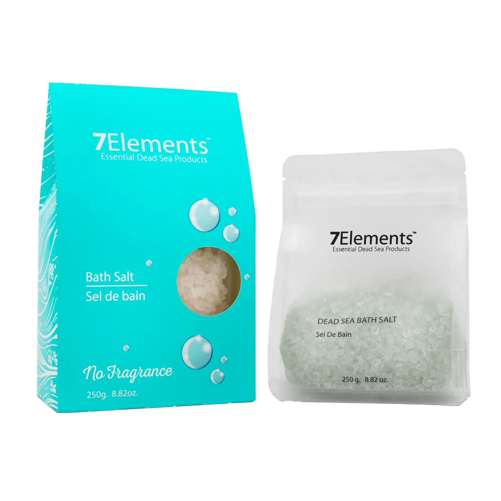 Dead Sea Bath Salt Unscented - By 7 Elements 250g