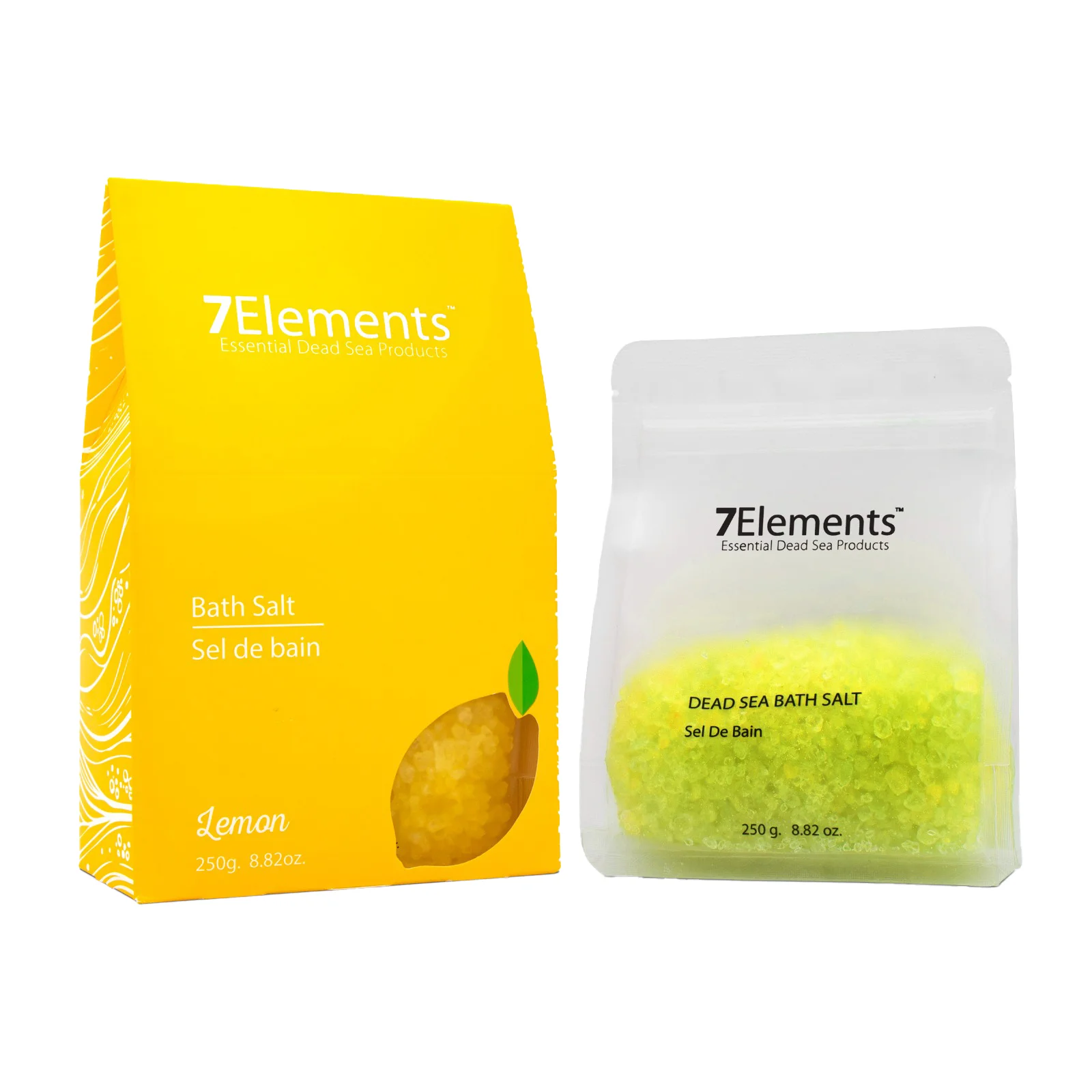 Dead Sea Bath Salt with Lemon Scent - from 7 Elements 250 grams
