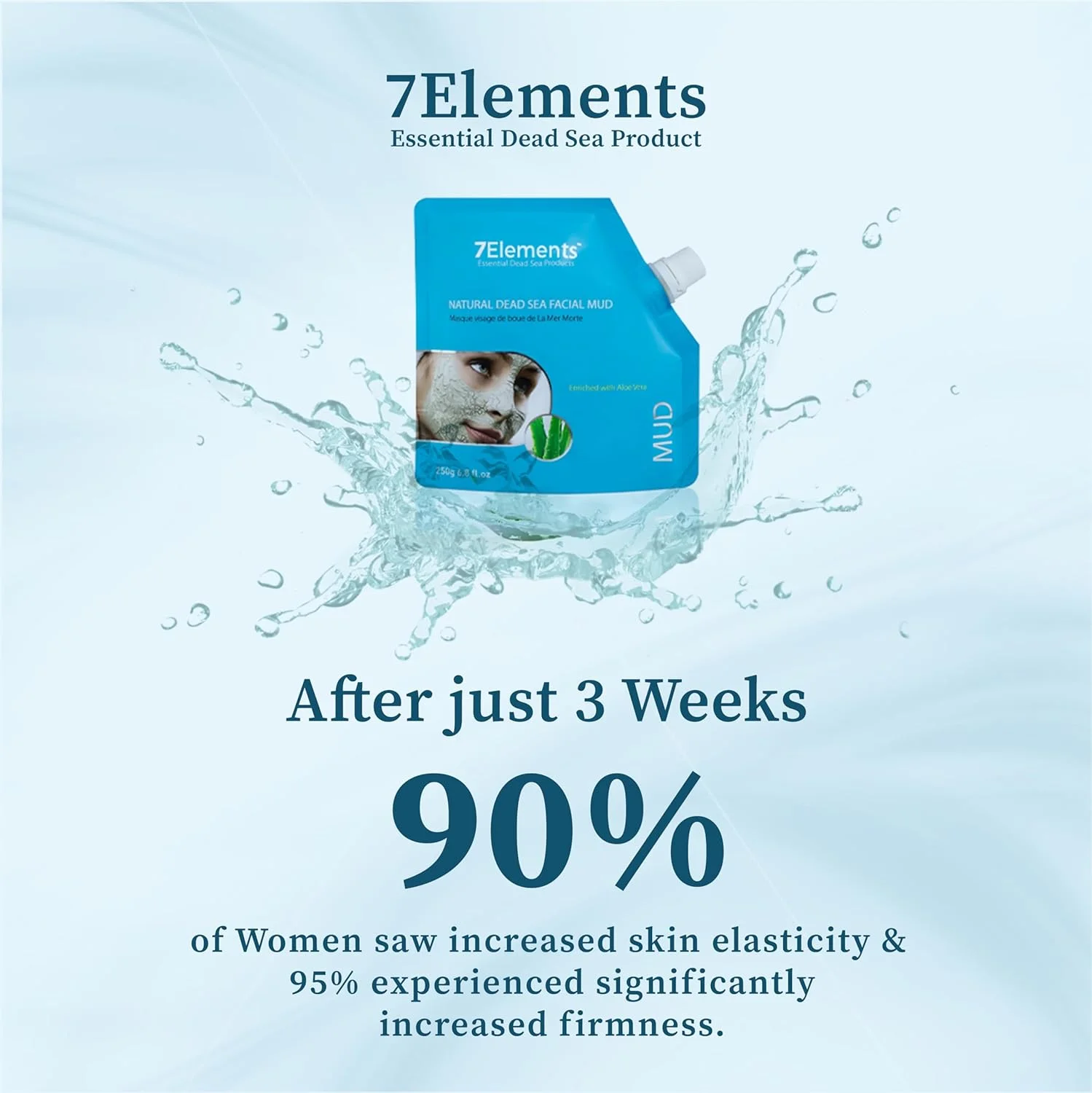 Dead Sea Mud Mask for Face with Aloe Vera - from 7 Elements 25 grams