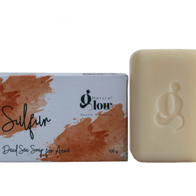 Natural Glow Sulfur Dead Sea Soap For Acne 100 g