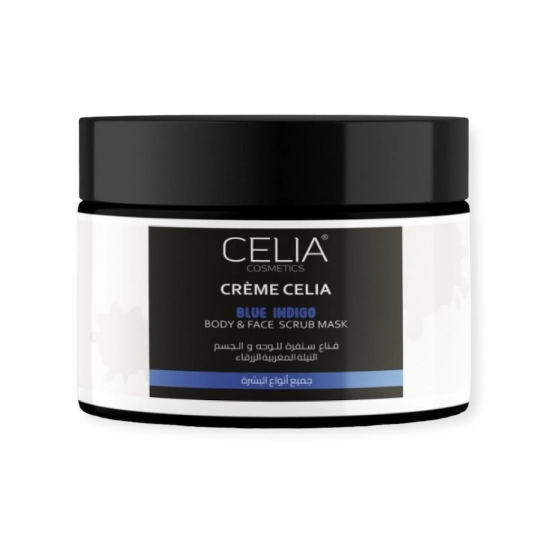 Скраб-маска для тела и лица Celia Blue Indigo 500 мл