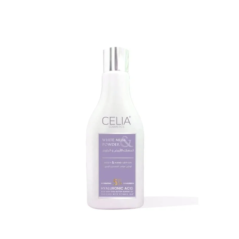 Musk And Powder Lotion That Moisturizes And Protects From The Sun With Spf 50 from Celia