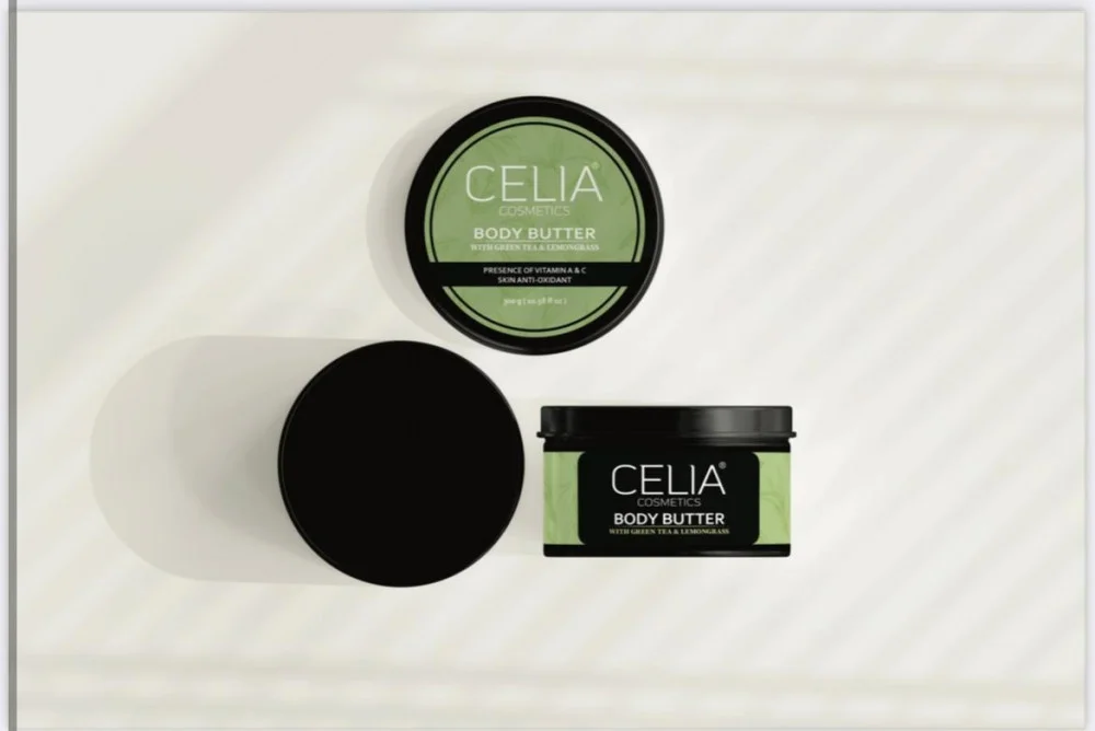 Celia Green Tea and Lemongrass Body Butter with Shea and Cocoa 300g