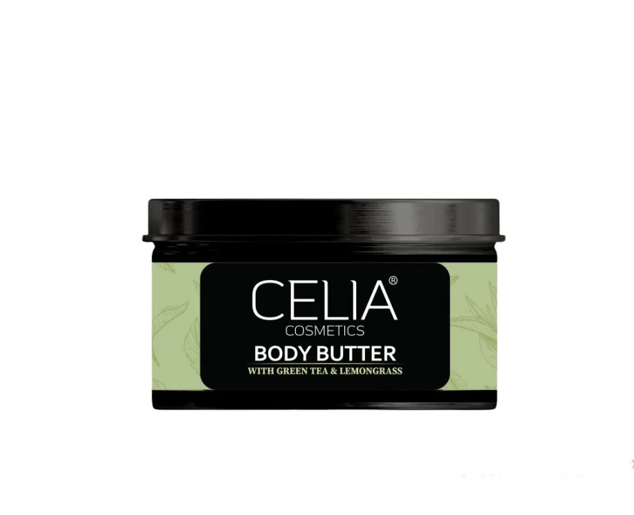 Масло для тела с зеленым чаем и лимонной травой с ши и какао 300г от Celia