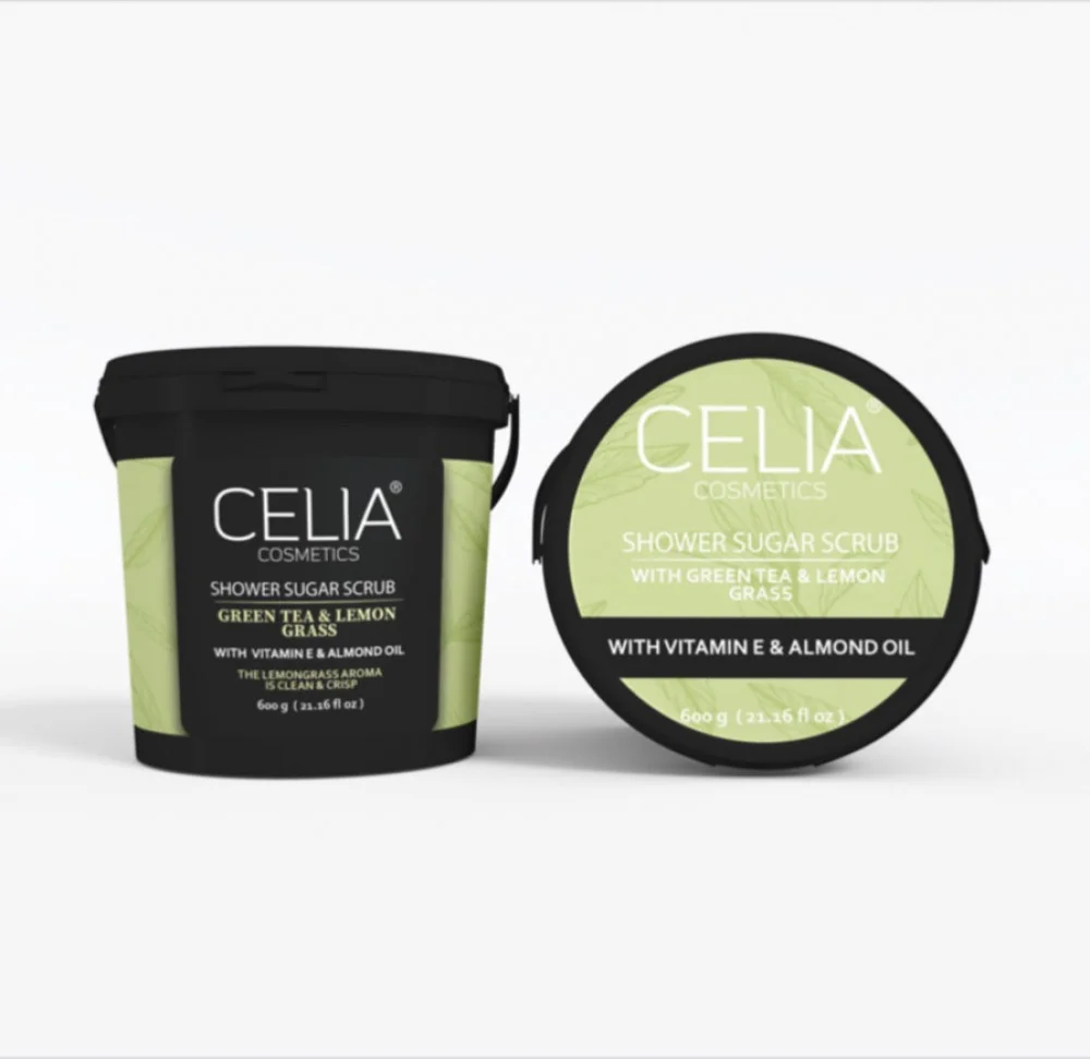Celia Green Tea and Lemongrass Scrub 600 grams