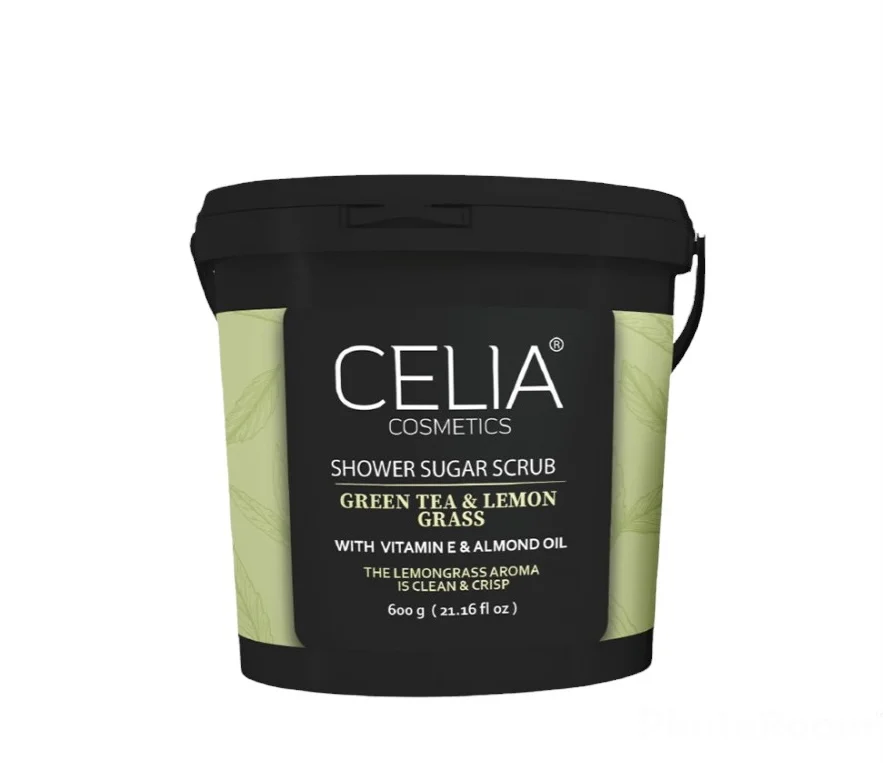 Celia Green Tea and Lemongrass Scrub 600 grams