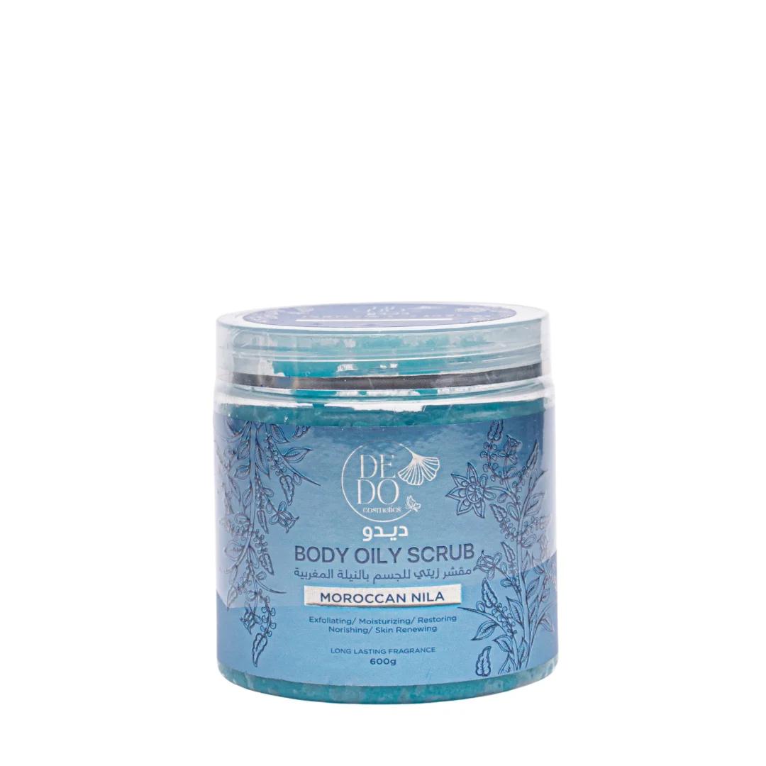 Moroccan Blue Nila Oil Sugar Scrub By Dedu – 600 g