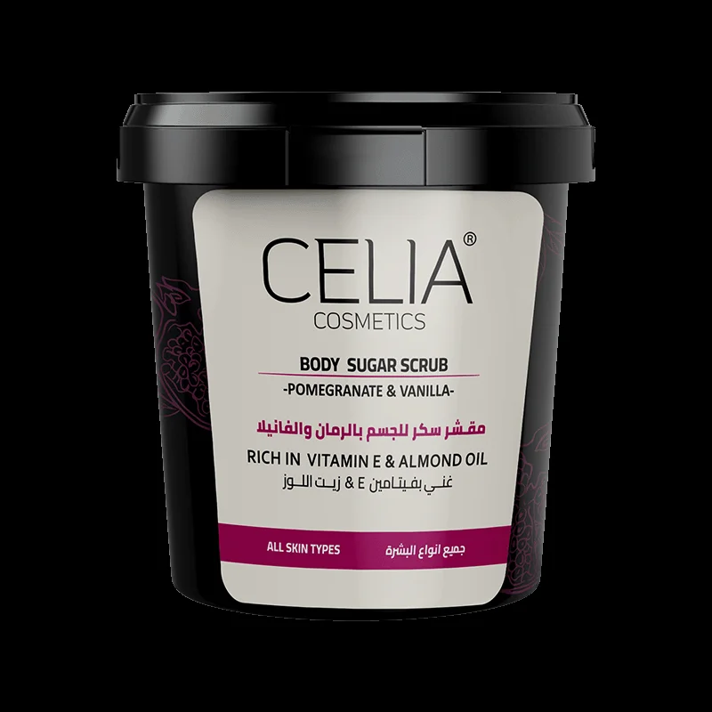 Celia 600g Pomegranate and Vanilla Sugar Scrub