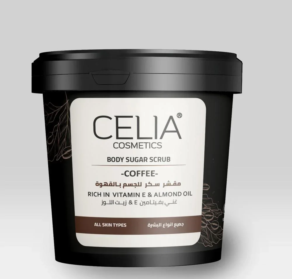 Celia Coffee and Almond Oil Sugar Scrub 500g