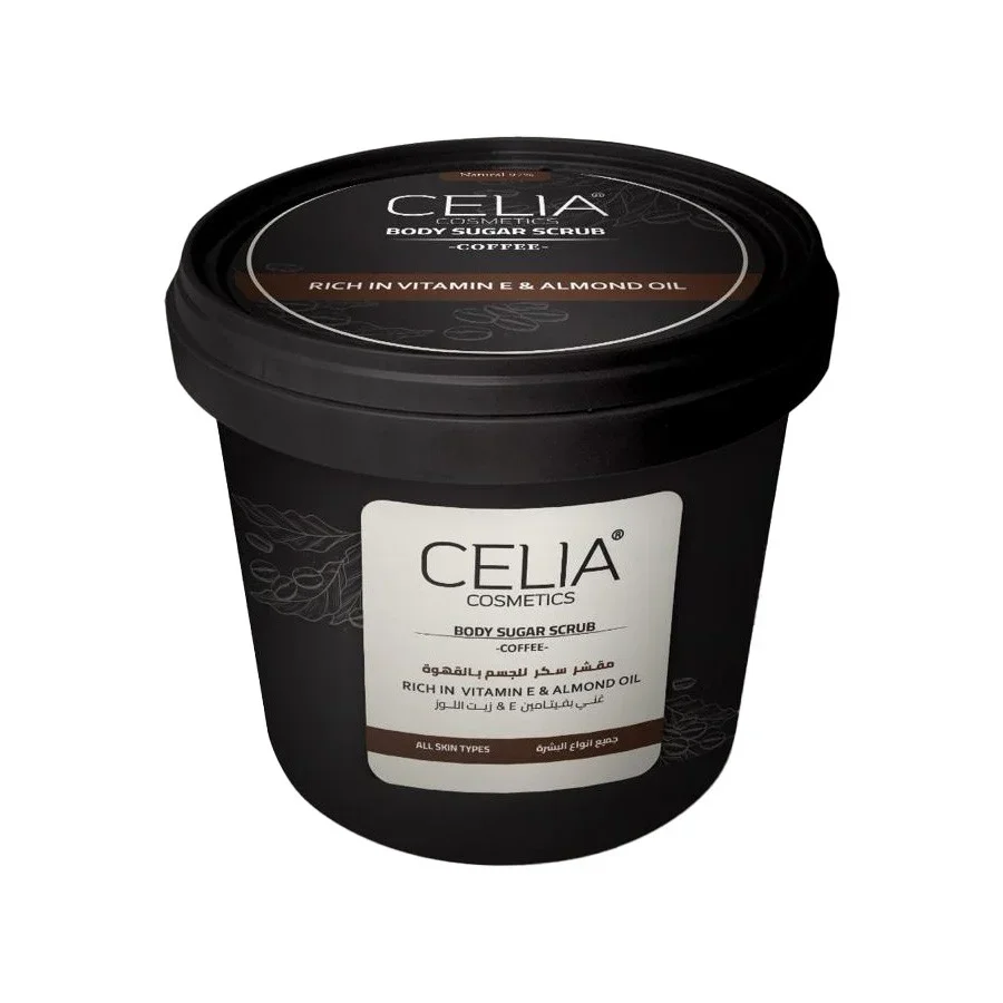 Celia Coffee and Almond Oil Sugar Scrub 500g