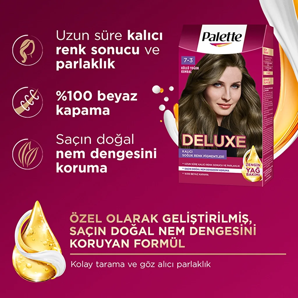 Palette Deluxe 7-3 Asch Intensiv Blond Haarfarbe