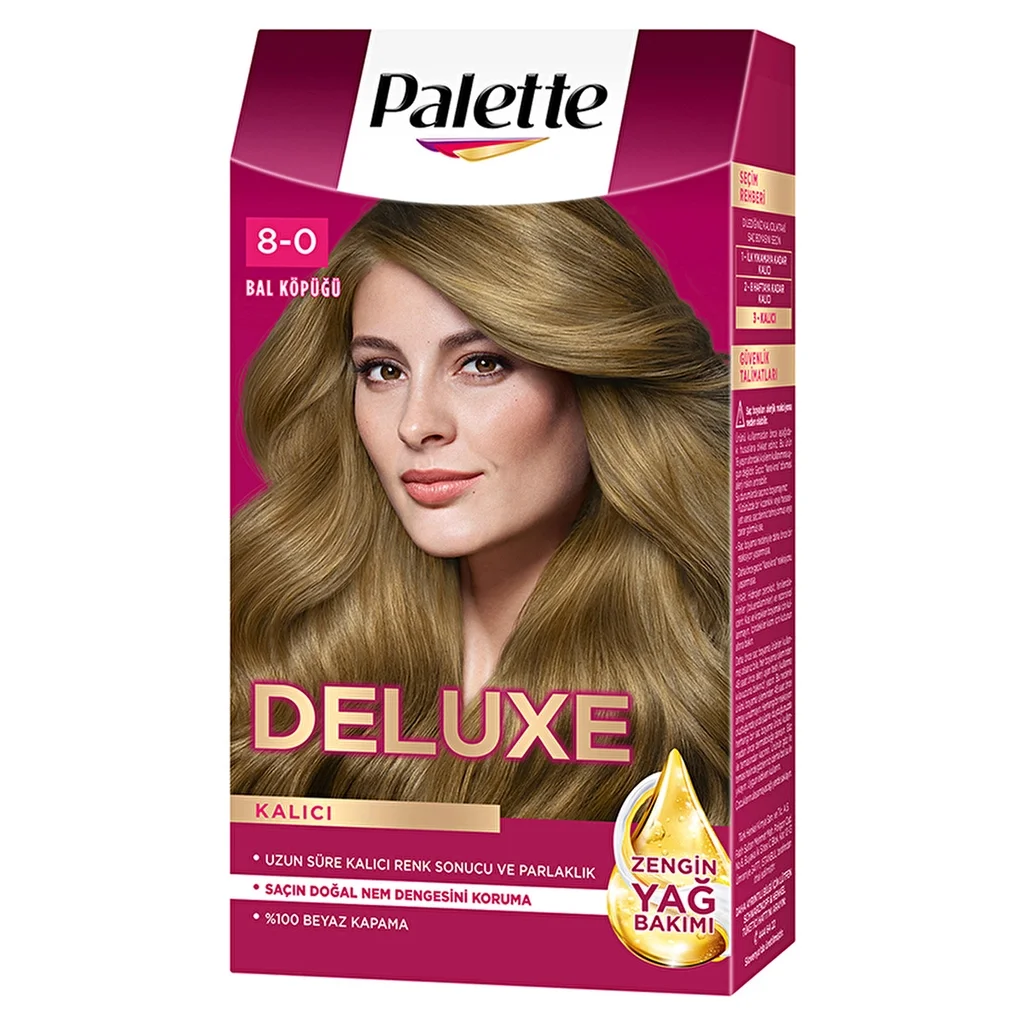 Palette Deluxe Hair Dye 8-0 honey Foam