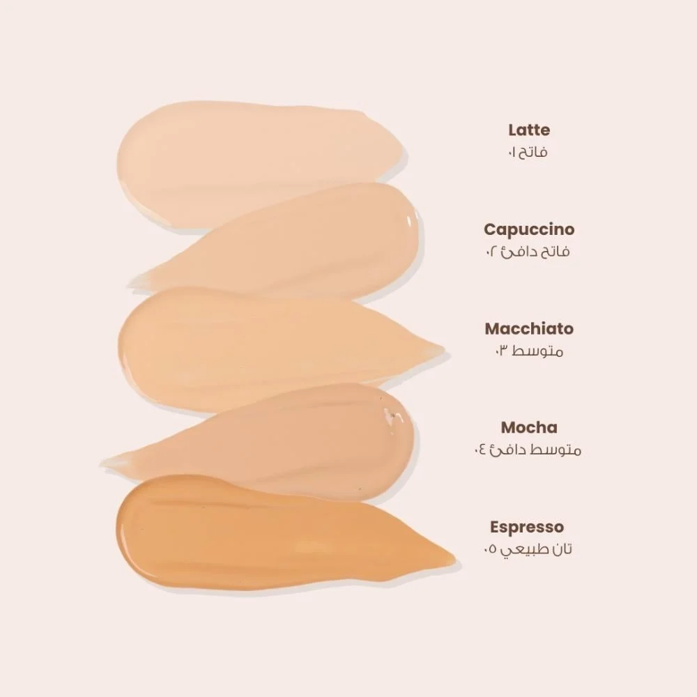 Luca 01 Dreamy Glow Lightweight Foundation Warm Latte