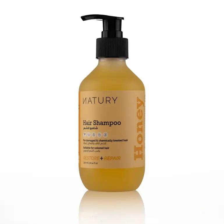 Honey and Keratin Shampoo for Damaged Hair by Naturi 300 ml