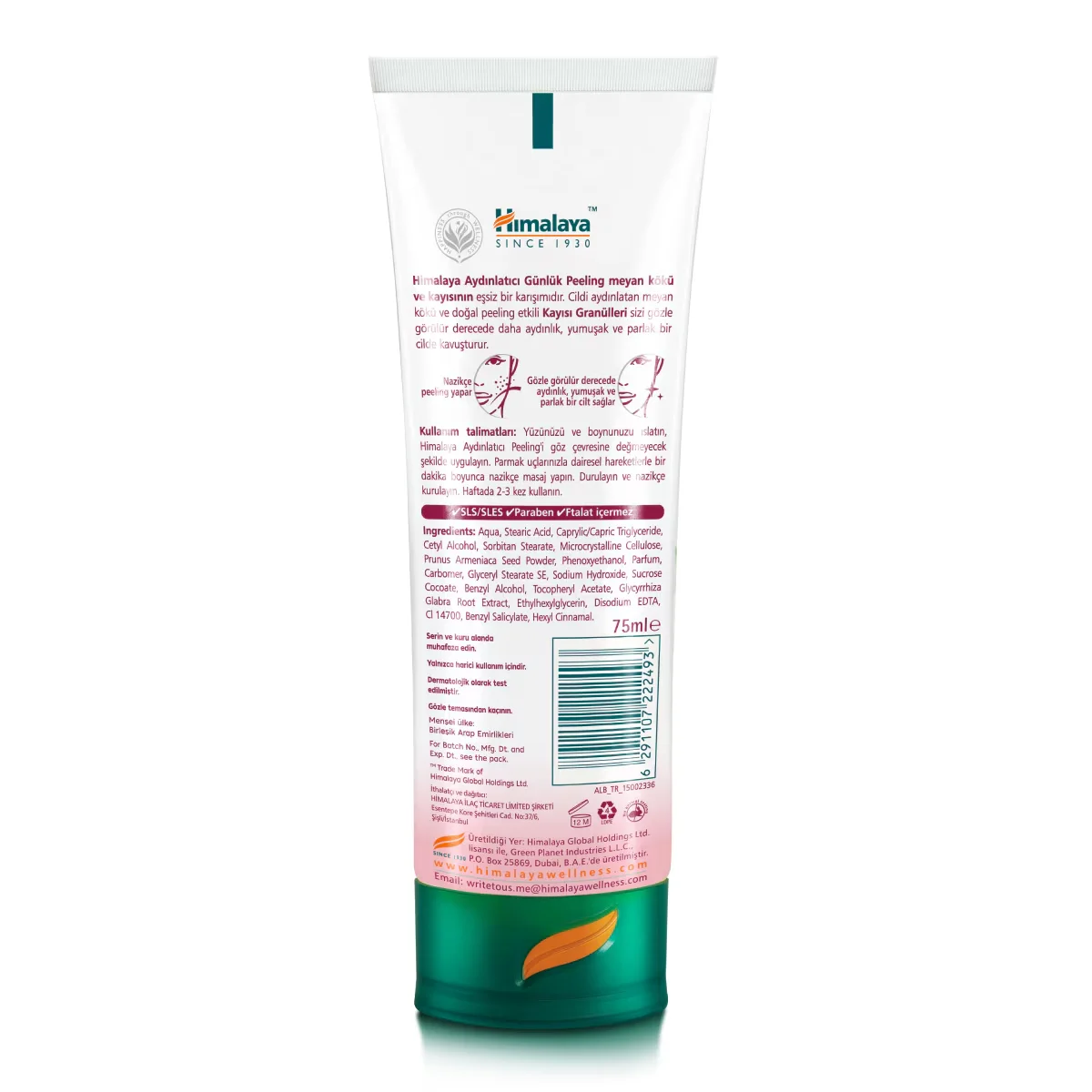 Himalaya Aufhellendes Peeling mit Süßholz und Aprikose - 75ml
