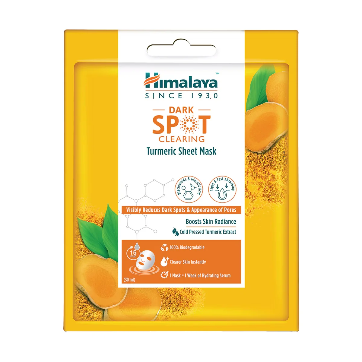 Himalaya Anti-blemish Turmeric Paper Mask 30 ml