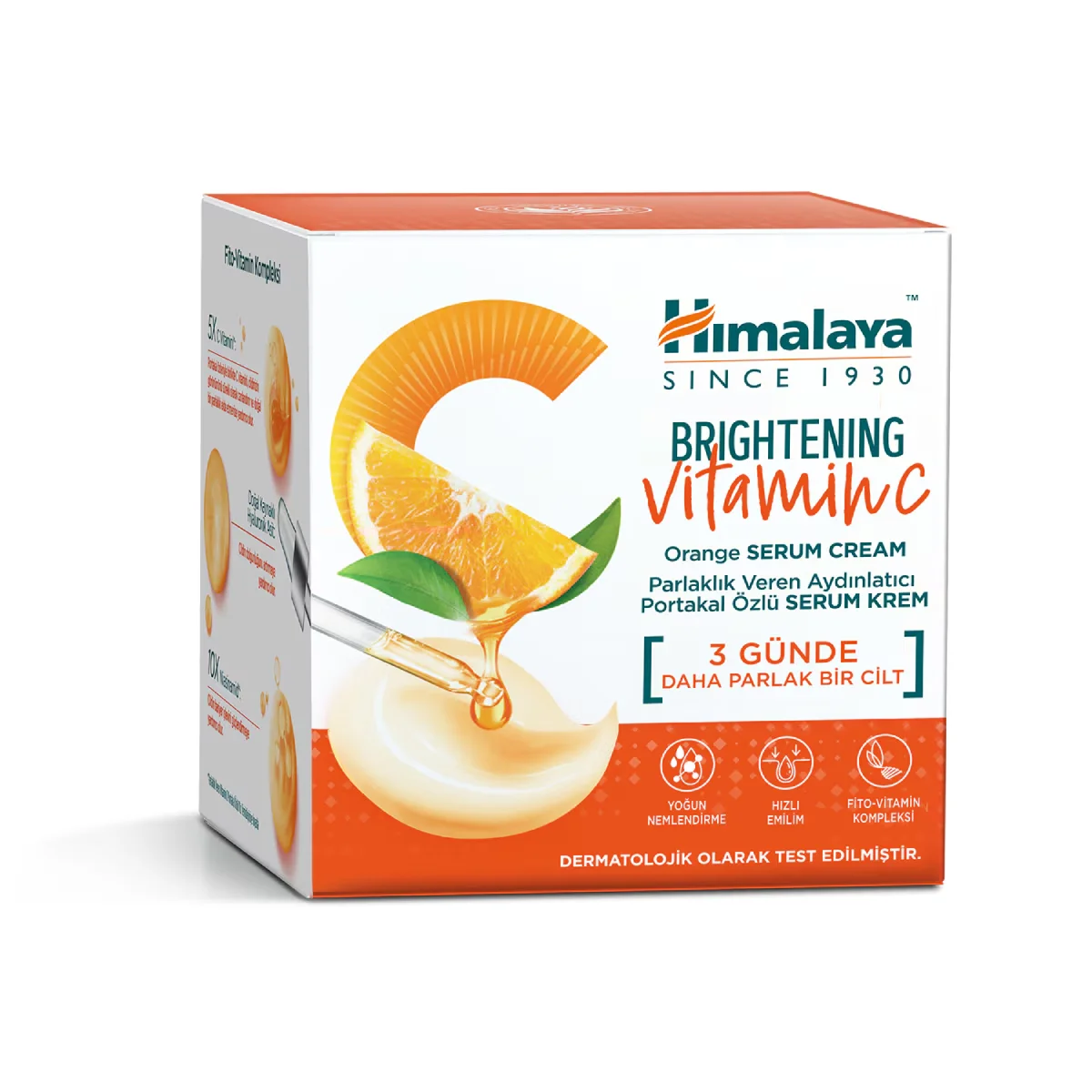 Himalaya Brightening Brightening Vitamin C Orange Extract Serum Cream 50 ml