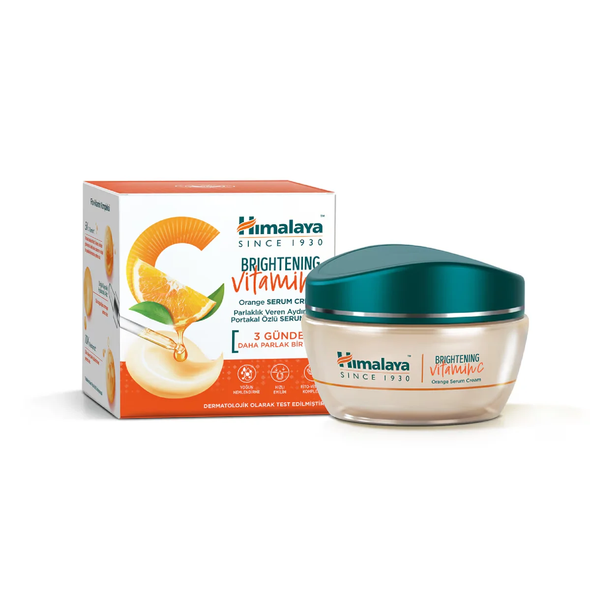 Himalaya Brightening Brightening Vitamin C Orange Extract Serum Cream 50 ml