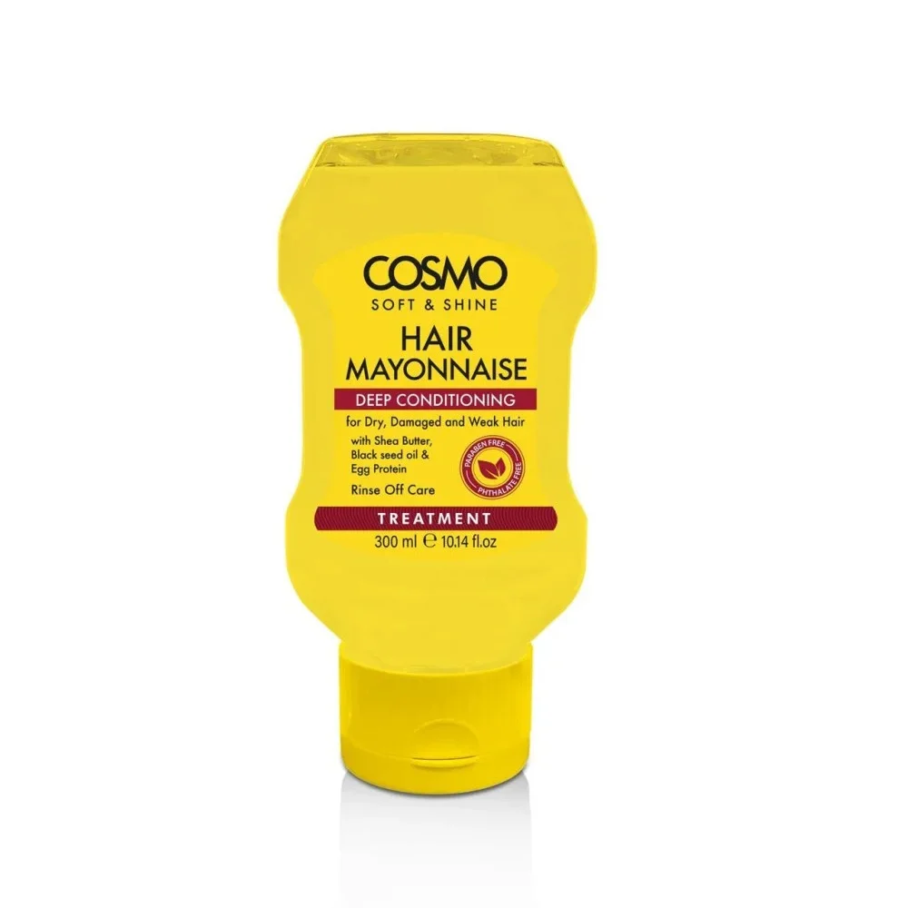 Deep Moisturizing Mayonnaise Hair Mask for Damaged Hair by Cosmo Soft and Shine, 300 ml
