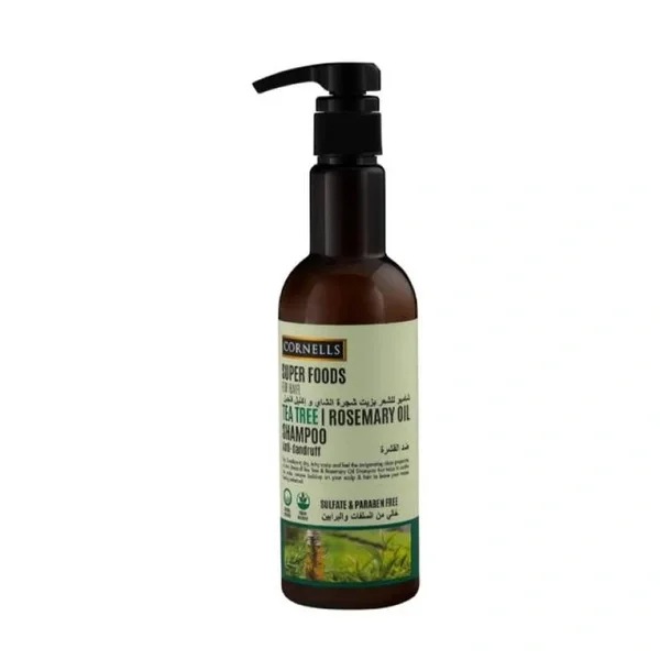 Cornell's Superfoods Tea Tree Oil and Rosemary Shampoo, 500 ml