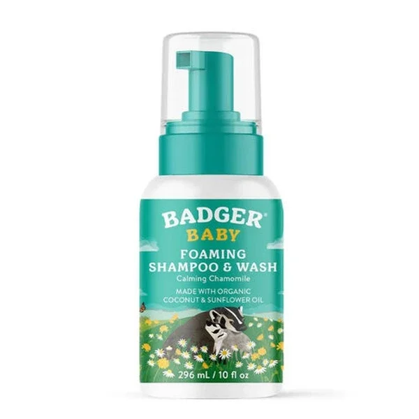 Badger Organic Baby Foam Hair And Body Shampoo 296 ml