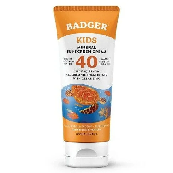 Badger Clear Zinc Children's Sun Cream Spf 40 87 ml