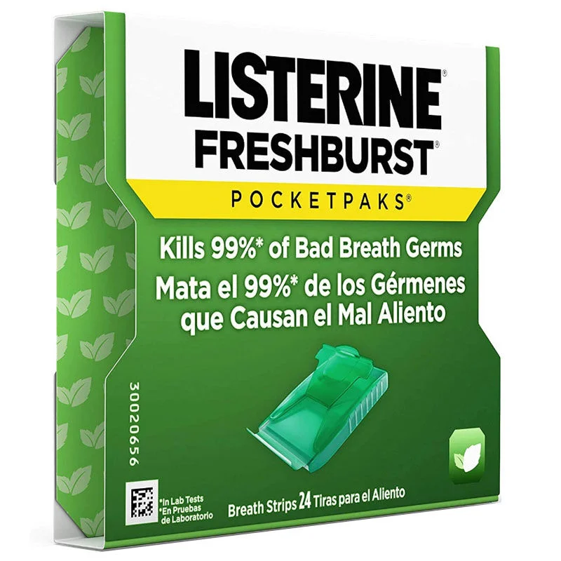 Listerine Fresburst Damak Strips Single 24 sheets