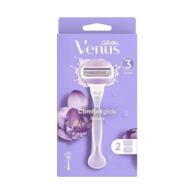 Gillette Venus Comfortglide Breeze Women's Razor + 2 spare Heads