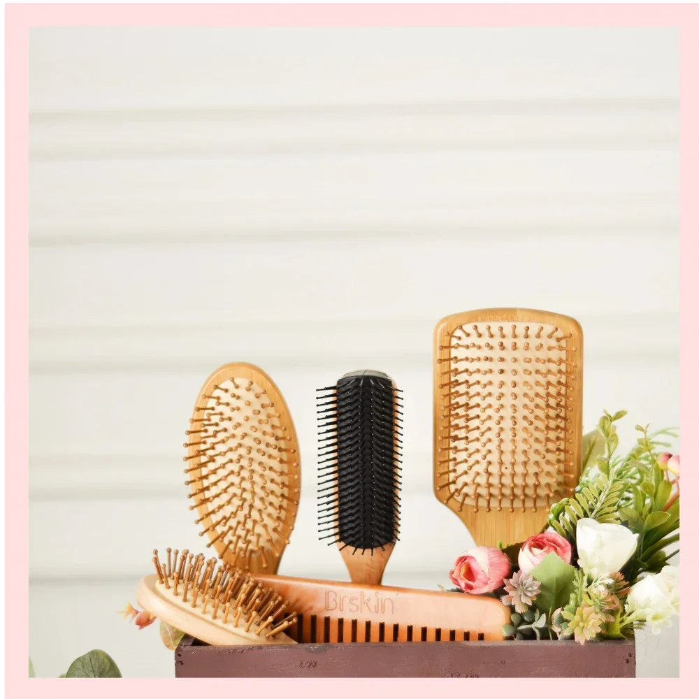 Natural Ingredient Hair Brush Set by Perskin