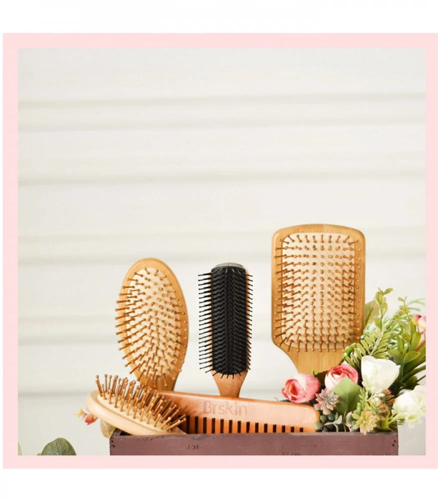 Natural Ingredient Hair Brush Set by Perskin