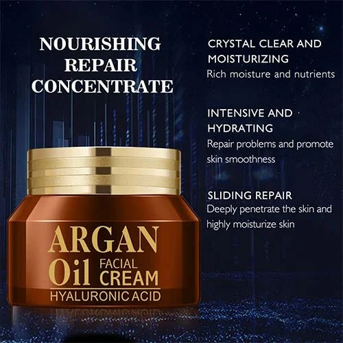 Desar Argan Face Cream for Cleansing, Moisturizing, and Reducing Wrinkles - 50g