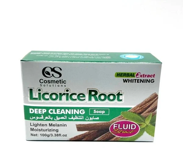 Licorice Facial Soap for Deep Cleansing and Brightening by Cosmetic Solution 100g