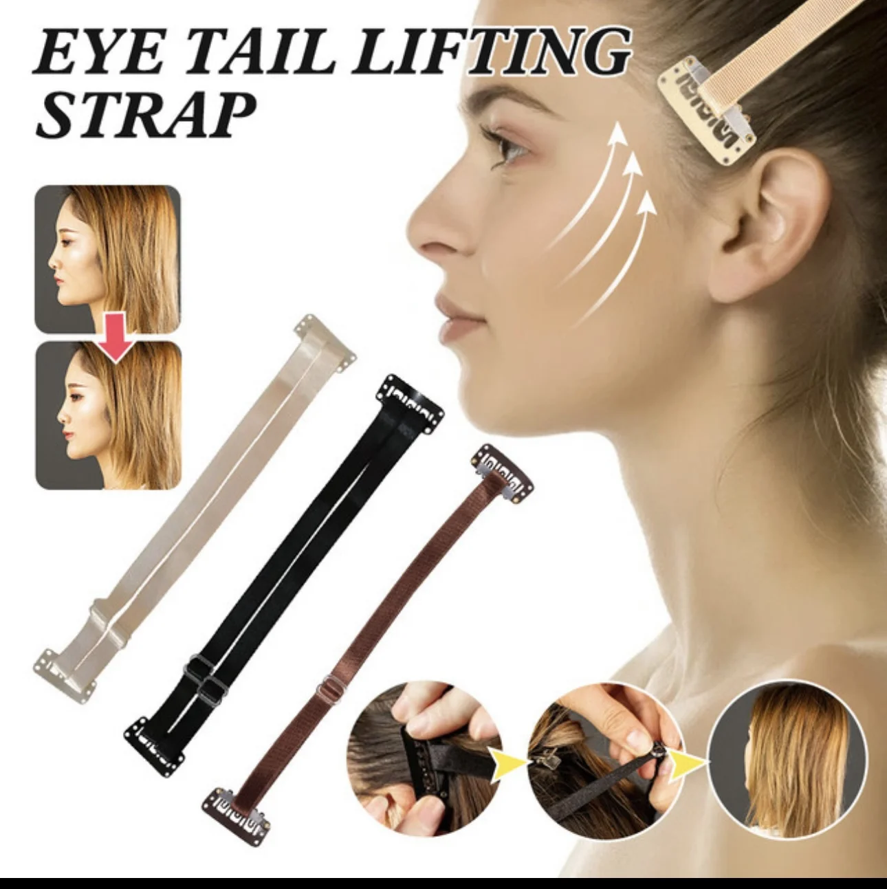 Instant Face and Eye Lift Tape and Invisible Hair Pin