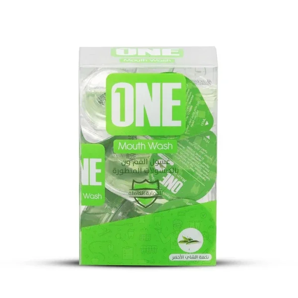 The One Touch One Mouthwash Green Tea Flavor 20 capsules 15 ml