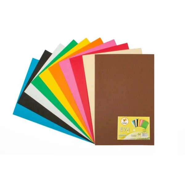 Lino Eva 20 x 30 cm 10 colors 2 mm 10 pack