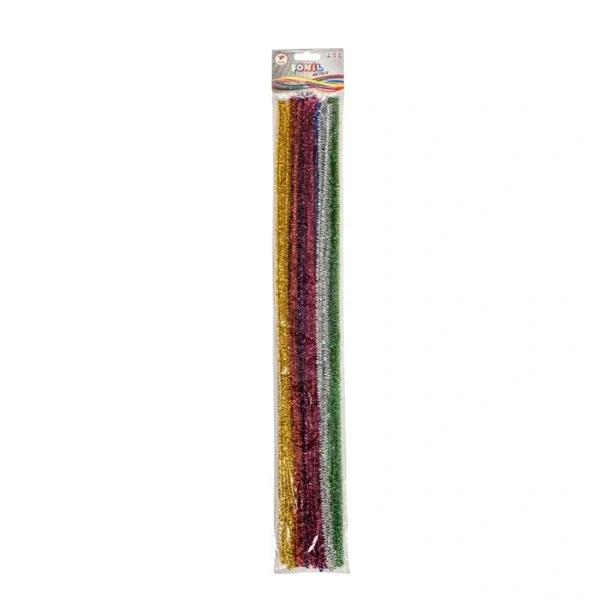 Lino Chenille 50 cm 25 pcs 6 mm Metallic