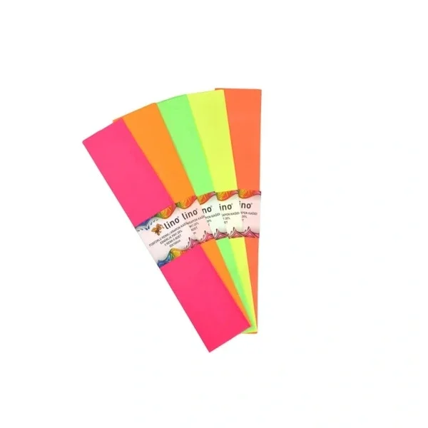 Lino Lux Phosphorescent Crepe Paper 5 colors 5-pack (50 x 100 cm)