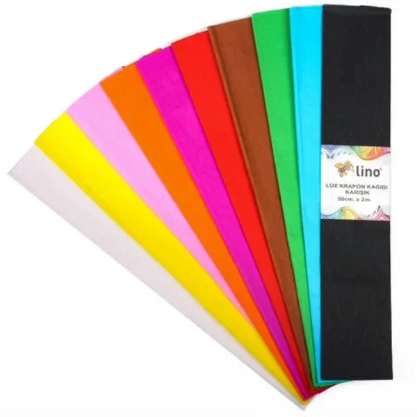 Lino Lux Crepe Paper 10 colors (50 x 200 cm)