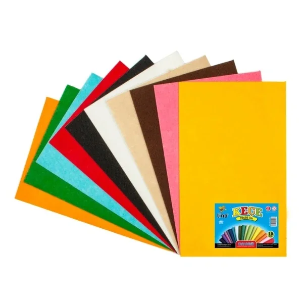 Lino Felt 10 colors 10 pcs (20 x 30 cm)