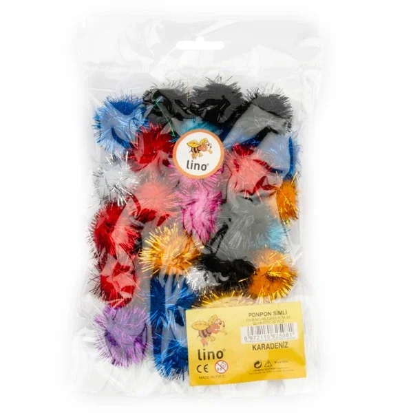 Lino Pompom 30 mm 30's Glittery