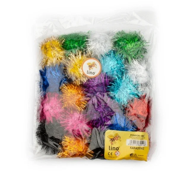 Lino Pompom 50 mm 20's Glittery