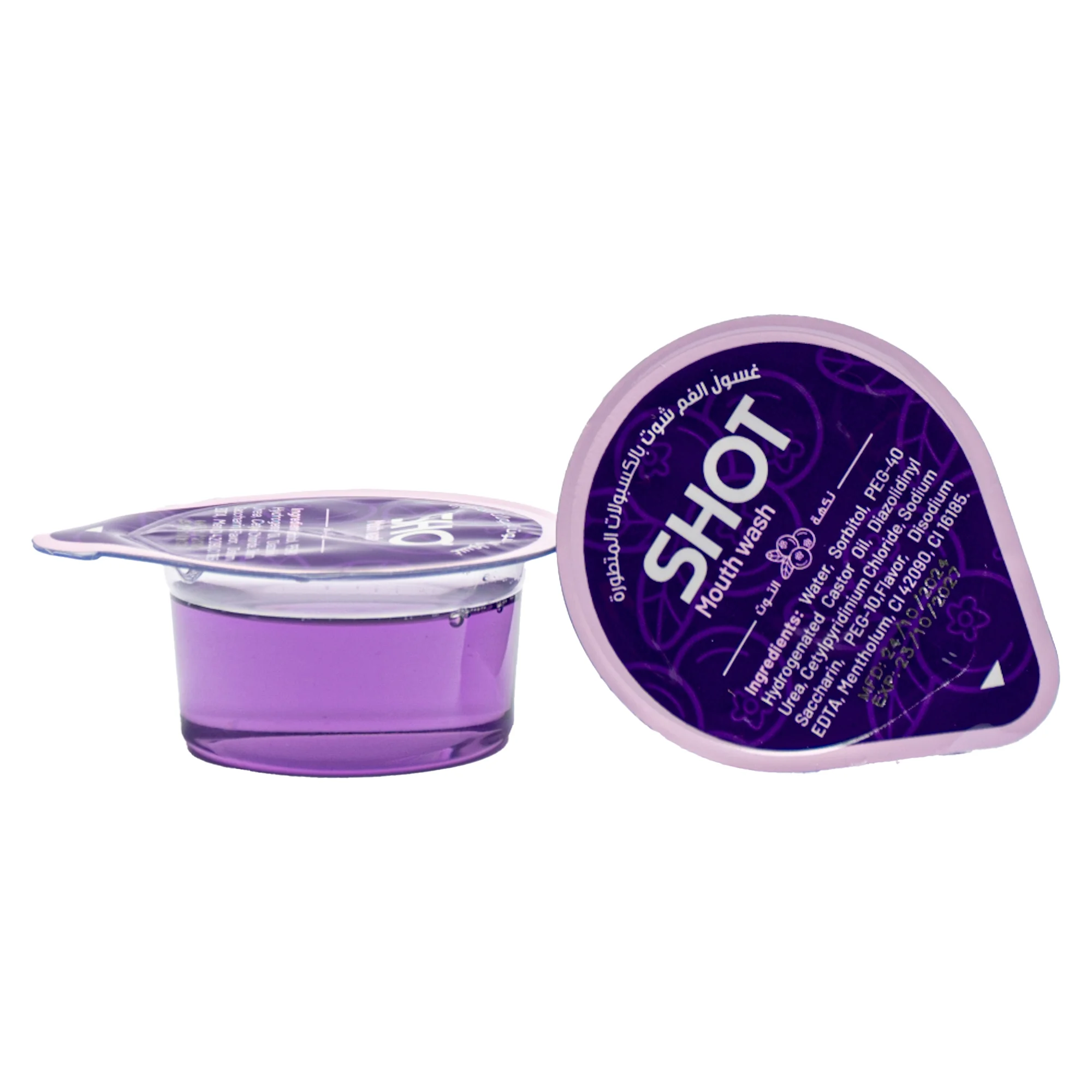 Shot Mouth Wash Berry Flavor 20 pcs 15 ml