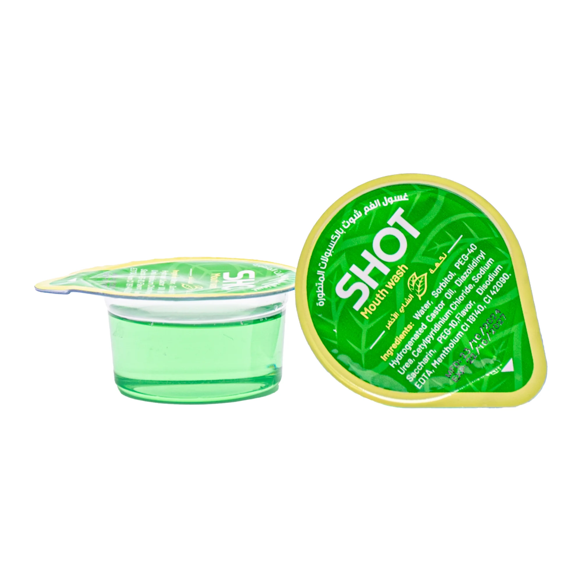 Shot Mouth Wash Green Tea Flavor 20 pcs 15 ml