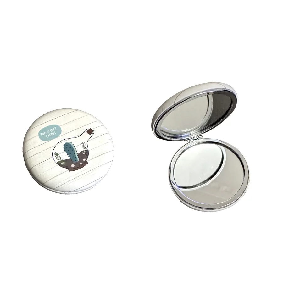 Divina DIV-266 Round Portable Makeup Mirror for Women