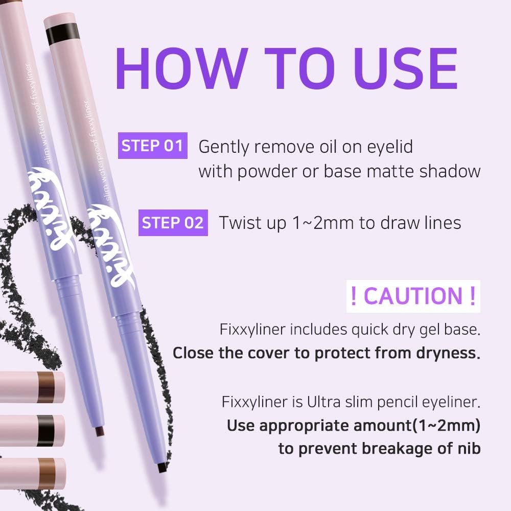 Beach Sea Brown 02 Waterproof Slim Liquid Eyeliner
