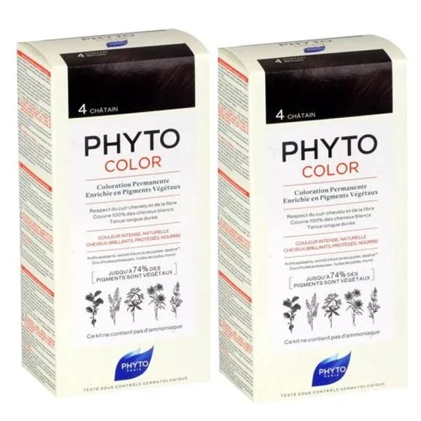Phyto Phytocolor Herbal Hair Color 4 chestnut - 2 nd 40% Off