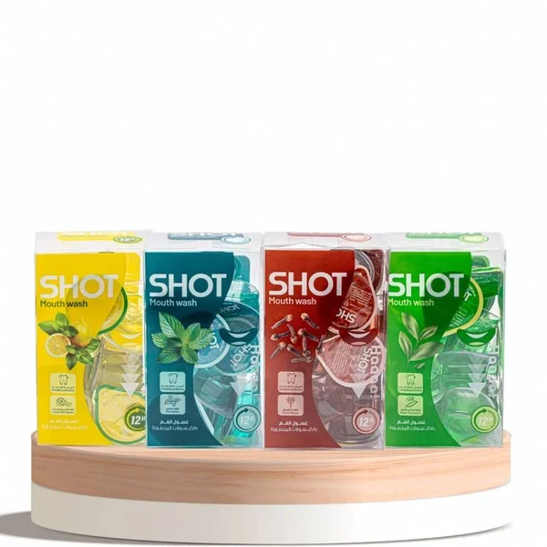 Mundspülung Kapsel Set - 4 Geschmäcker von Shot