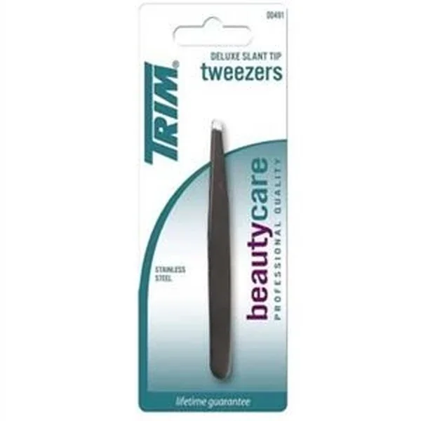 Trim Slanted Tip Pro Tweezers - Precision Hair Removal Tool